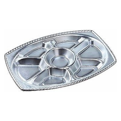 エフピコ オードブル容器 ティアラプラッター小判-30 本体 銀 40711301 1ケース(150個(10個×15)（直送品）