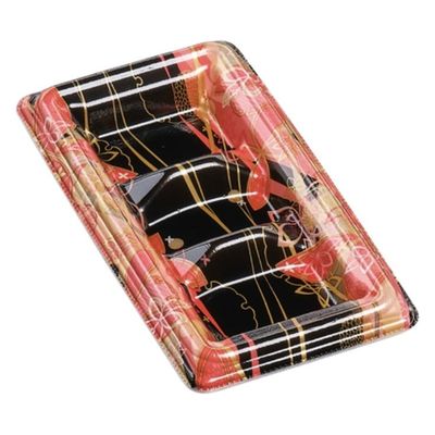 エフピコ 寿司容器 元助18-9(太巻3巻) 本体 はな舞赤 41231809 1ケース(1500個(100個×15)（直送品）