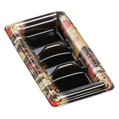 エフピコ 寿司容器 元助18-9(太巻3巻) 本体 京雅黒 41261809 1ケース(1500個(100個×15)（直送品）