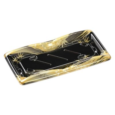 エフピコ 寿司容器 弓橋1-4 本体 エコ黒部 41680104 1ケース(1200個(50個×24)（直送品）