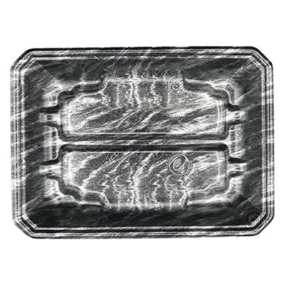 エフピコ 発泡トレー FLステージ25-18(32) エコ黒木銀 4222583D 1ケース(800個(100個×8)（直送品）