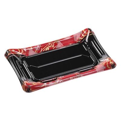 エフピコ 寿司容器 波錦2-4 本体 えびす赤 44410204 1ケース(900個(50個×18)（直送品）