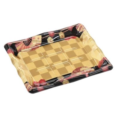 エフピコ 寿司容器 氷河3-6 本体 扇市松金 45140306 1ケース(400個(50個×8)（直送品）