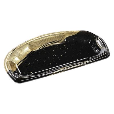 エフピコ 寿司容器 半月皿25-13 本体 月見金 45202513 1ケース(900個(50個×18)（直送品）
