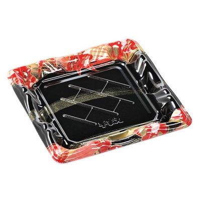 エフピコ 寿司容器 大波皿3-3 本体 風花赤 45940303 1ケース(900個(50個×18)（直送品）