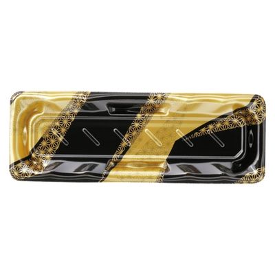 エフピコ 寿司容器 大波皿1-7 本体 麻帯金 45990107 1ケース(800個(50個×16)（直送品）
