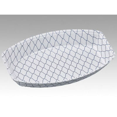 エフピコ 発泡トレー FL芝舟21-14 網ブルー 46248214 1ケース(1200個(50個×24)（直送品）