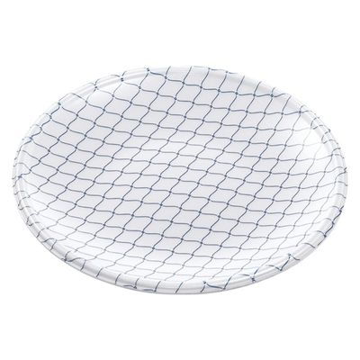 エフピコ 刺身容器 丸皿-19 網ブルー 46S00019 1ケース(1200個(100個×12)（直送品）