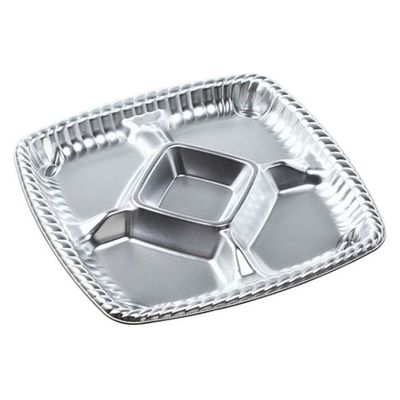 エフピコ オードブル容器 ティアラプラッター230 本体 銀 48712300 1ケース(400個(10個×40)（直送品）