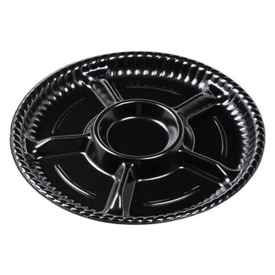 エフピコ オードブル容器 ティアラプラッター丸30 本体 黒 48720300 1ケース(200個(10個×20)（直送品）