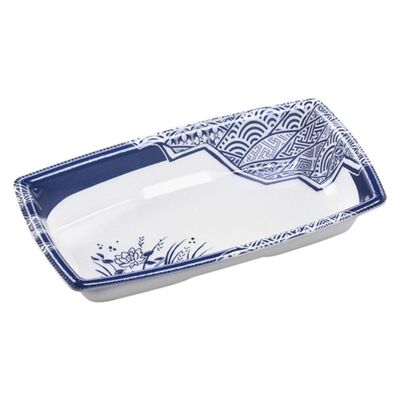 エフピコ 鮮魚トレー 角盛鉢18-10(30) 本体 和陶青 49237181 1ケース(1200個(50個×24)（直送品）