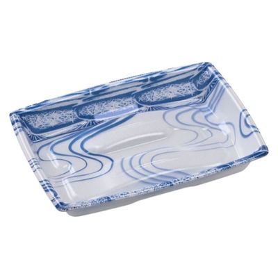 エフピコ 軽食容器 角盛鉢20-14(30)A 水紋青 49246204 1ケース(900個(50個×18)（直送品）