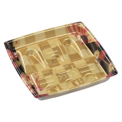 エフピコ 惣菜容器 角盛鉢20-20(30)D 扇市松金 49258020 1ケース(600個(50個×12)（直送品）