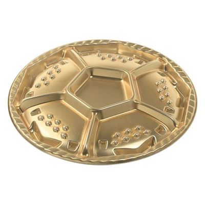 エフピコ オードブル容器 シェルトプラッター丸50 本体 金 49900500 1ケース(100個(10個×10)（直送品）