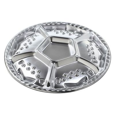 エフピコ オードブル容器 シェルトプラッター丸40 本体 銀 49910400 1ケース(150個(10個×15)（直送品）