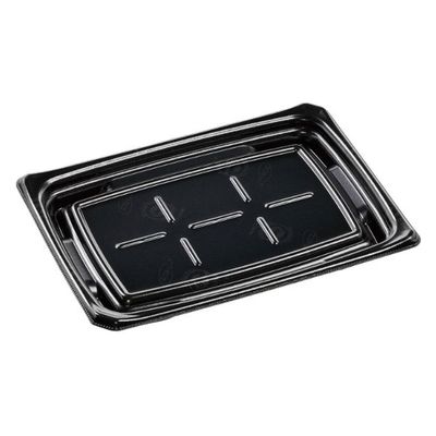 エフピコ 刺身容器 Uステージ24-17 本体 エコ黒 4A120902 1ケース(600個(50個×12)（直送品）