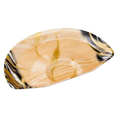 エフピコ 発泡トレー センスR-1F 風紋木目黒 4A292111 1ケース(600個(50個×（直送品）