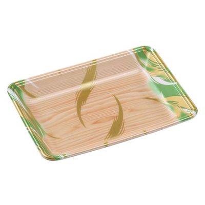 エフピコ 発泡トレー FLB-Y18-33 風紋木目緑 4B832189 1ケース(900個(100個×9)（直送品）