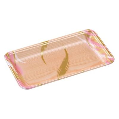 エフピコ 発泡トレー FLB-Y14-25 風紋木目ピンク 4B852144 1ケース(1200個(100個×12)（直送品）