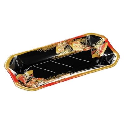 エフピコ 寿司容器 美彩1-4 本体 金フチ扇 4C100148 1ケース(1200個(50個×24)（直送品）