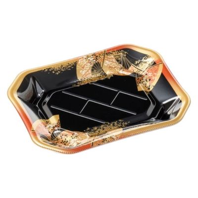 エフピコ 寿司容器 美彩2-3 本体 金フチ扇 4C100238 1ケース(900個(50個×18)（直送品）