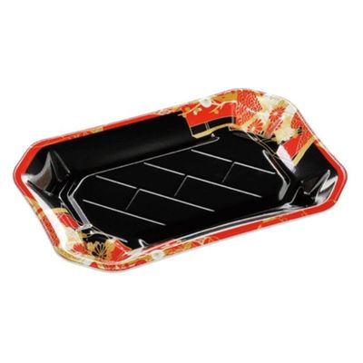 エフピコ 寿司容器 美彩2-4 本体 花小町赤 4C100249 1ケース(900個(50個×18)（直送品）