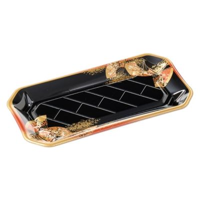 エフピコ 寿司容器 美彩2-6 本体 金フチ扇 4C100268 1ケース(600個(50個×12)（直送品）