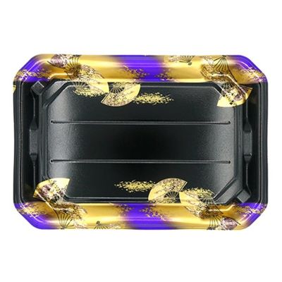 エフピコ 寿司容器 美彩3-8 本体 金フチ扇紫 4C100381 1ケース(300個(10個×30)（直送品）