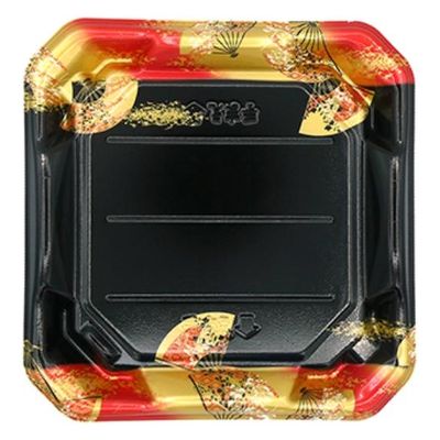 エフピコ 刺身容器 美彩24-24 本体 金フチ扇 4C102448 1ケース(400個(25個×16)（直送品）