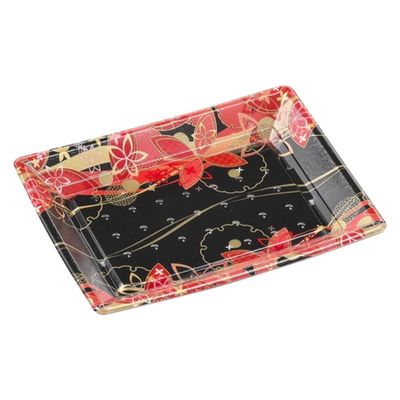 エフピコ 刺身容器 ひら皿-230(V) 本体 はな舞赤 4C112300 1ケース(600個(50個×12)（直送品）