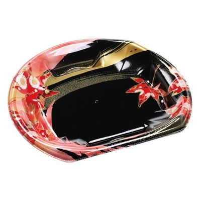 エフピコ 寿司容器 半月皿18-16(V1) 風花赤 4C443186 1ケース(1200個(50個×24)（直送品）