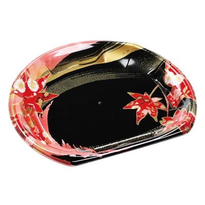 エフピコ 寿司容器 半月皿24-21(V1) 風花赤 4C443241 1ケース(600個(50個×12)（直送品）