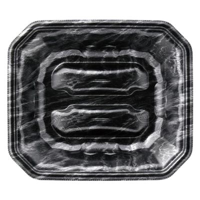 エフピコ 発泡トレー メガプレート20-17(37) エコ黒木銀 4C782017 1ケース(800個(50個×16)（直送品）