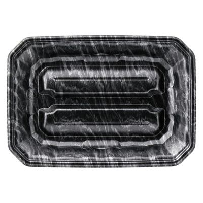 エフピコ 発泡トレー メガプレート20-28(37) エコ黒木銀 4C782028 1ケース(400個(50個×8)（直送品）