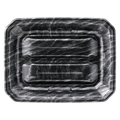 エフピコ 発泡トレー メガプレート29-22(37) エコ黒木銀 4C782922 1ケース(400個(50個×8)（直送品）