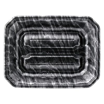 エフピコ 発泡トレー メガプレート20-26(37) エコ黒木銀 4C782026 1ケース(400個(50個×8)（直送品）