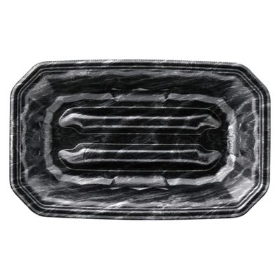 エフピコ 発泡トレー メガプレート25-15(37) エコ黒木銀 4C782515 1ケース(800個(50個×16)（直送品）