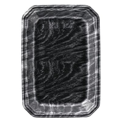 エフピコ 発泡トレー メガプレート20-28(30)平 エコ黒木銀 4C852028 1ケース(600個(100個×6)（直送品）