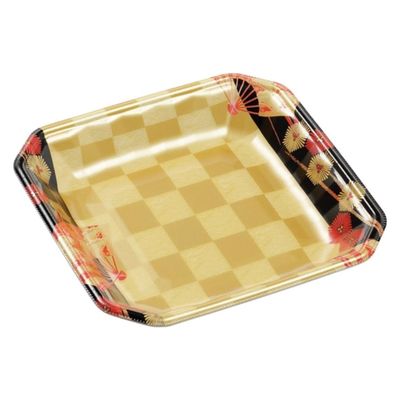 エフピコ 発泡トレー メガプレート20-20(30)平 扇市松金 4C992934 1ケース(1000個(100個×10)（直送品）