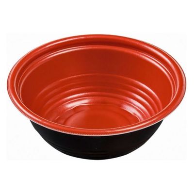 エフピコ 麺容器 MFPホット麺16(57)M 赤黒 4M000165 1ケース(800個(50個×16)（直送品）