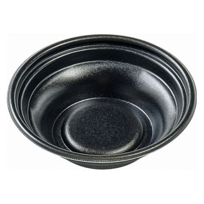 エフピコ 麺容器 MFPホット麺18小(52)絞 黒W 4M003181 1ケース(600個(50個×12)（直送品）