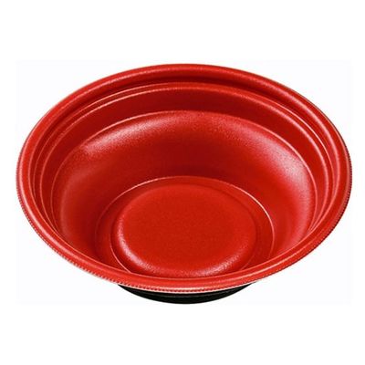 エフピコ 麺容器 MFPホット麺18小(52)絞 M赤黒 4M003185 1ケース(600個(50個×12)（直送品）