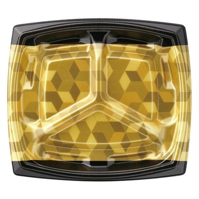 エフピコ 惣菜容器 MFPエリッシュ22-20-3 ルクス金 4M014227 1ケース(400個(50個×8)（直送品）