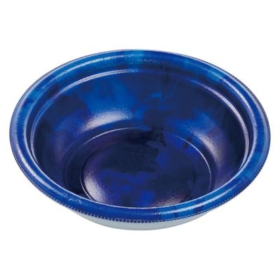 エフピコ 惣菜容器 MFPデリプレ丸15 本体 カフェブルー 4M015004 1ケース(900個(50個×18)（直送品）