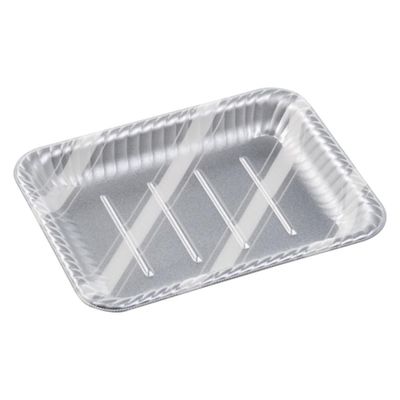 エフピコ オードブル容器 MFPティアラ角皿25-19 スラン銀 4M025197 1ケース(600個(50個×12)（直送品）