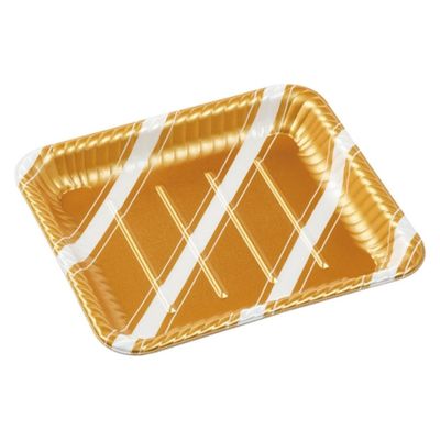 エフピコ オードブル容器 MFPティアラ角皿25-22 スラン金 4M025226 1ケース(600個(50個×12)（直送品）