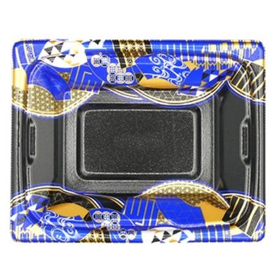 エフピコ どんぶり容器 MFP角盛重 19-15 本体 扇重 ね青 4M041953 1ケース(600個(50個×12)（直送品）