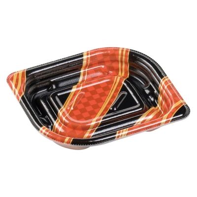 エフピコ 惣菜容器 MFPわかば13-11 波市松赤 4M091314 1ケース(1500個(50個×30)（直送品）