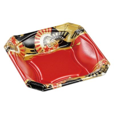 エフピコ どんぶり容器 MFPかぐら丼 19-19 本体 黒扇子内朱 4M631919 1ケース(900個(50個×18)（直送品）