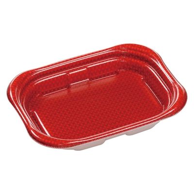 エフピコ 惣菜容器 MFP優デリ20-15(35)クロスD赤 4M812056 1ケース(600個(50個×12)（直送品）